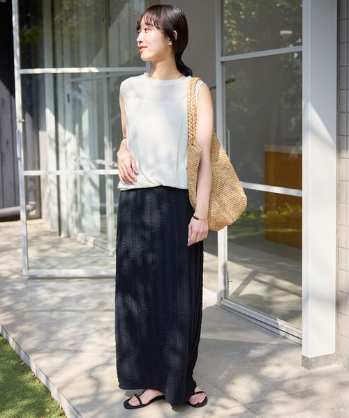 SLOBE IENA（スローブイエナ）の「《シリーズあり/》カットフリルスカート（スカート・レディース・ネイビー/ブラック・FREE）」の11枚目の写真