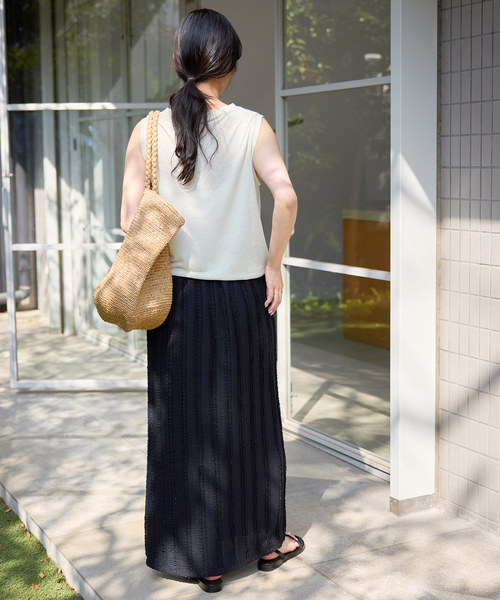 SLOBE IENA（スローブイエナ）の「《シリーズあり/》カットフリルスカート（スカート・レディース・ネイビー/ブラック・FREE）」の13枚目の写真