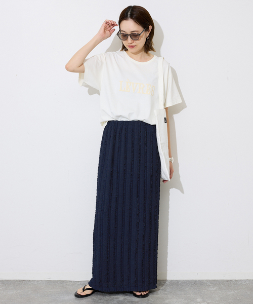 SLOBE IENA（スローブイエナ）の「《シリーズあり/》カットフリルスカート（スカート・レディース・ネイビー/ブラック・FREE）」の14枚目の写真