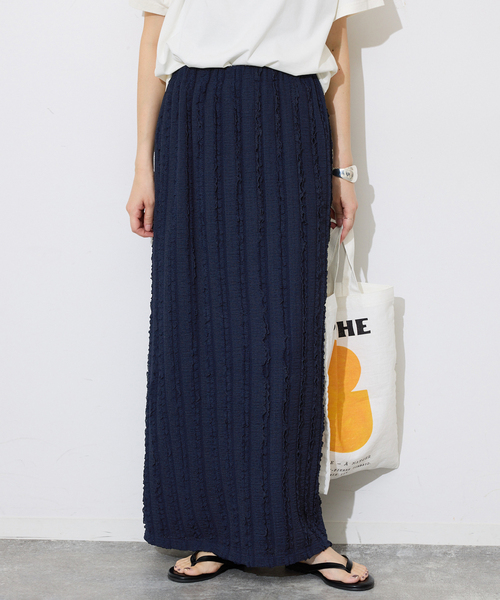 SLOBE IENA（スローブイエナ）の「《シリーズあり/》カットフリルスカート（スカート・レディース・ネイビー/ブラック・FREE）」の18枚目の写真