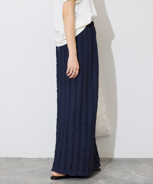 SLOBE IENA（スローブイエナ）の「《シリーズあり/》カットフリルスカート（スカート・レディース・ネイビー/ブラック・FREE）」の19枚目の写真