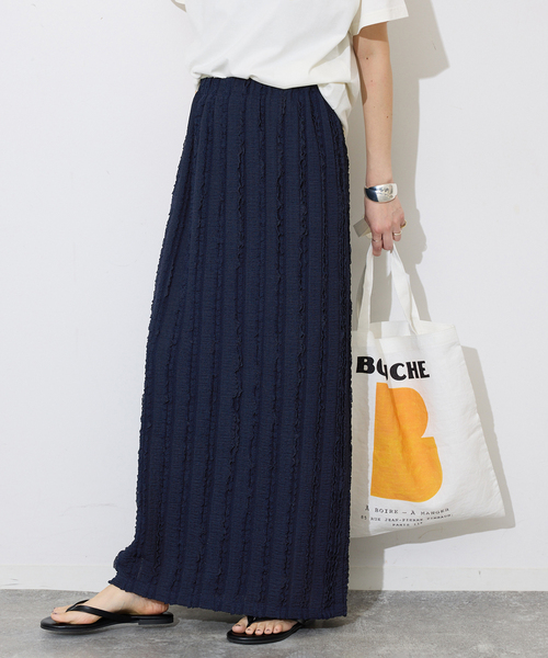 SLOBE IENA（スローブイエナ）の「《シリーズあり/》カットフリルスカート（スカート・レディース・ネイビー/ブラック・FREE）」の20枚目の写真