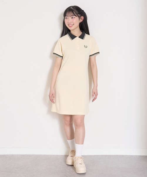 LOVETOXIC(ラブトキシック)の「ポロワンピース(ワンピース・キッズ・アイボリー/ネイビー/トップグレー・M:150cm/L:160cm/130cm/S:140cm)」の8枚目の写真