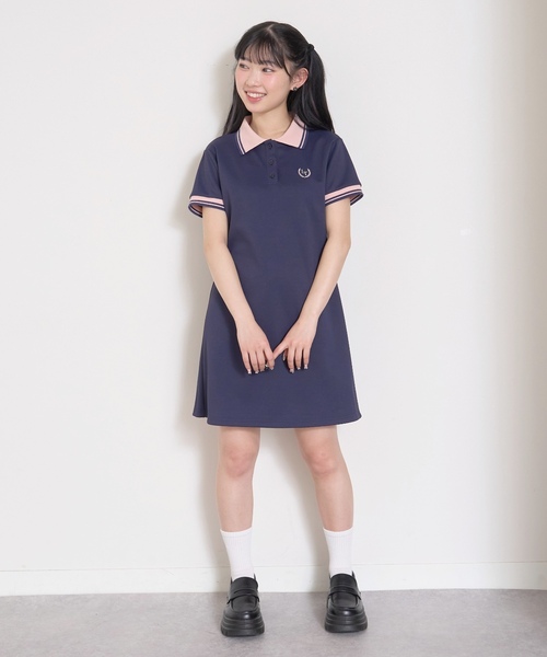 LOVETOXIC(ラブトキシック)の「ポロワンピース(ワンピース・キッズ・アイボリー/ネイビー/トップグレー・M:150cm/L:160cm/130cm/S:140cm)」の11枚目の写真