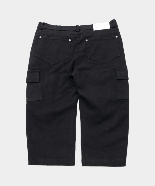 PLACE STUDIO（プレイススタジオ）の「スタッドポイントダブルカーゴウィメンズバイカーカットパンツ[ブラック]（その他パンツ・レディース・ブラック・FREE）」の3枚目の写真