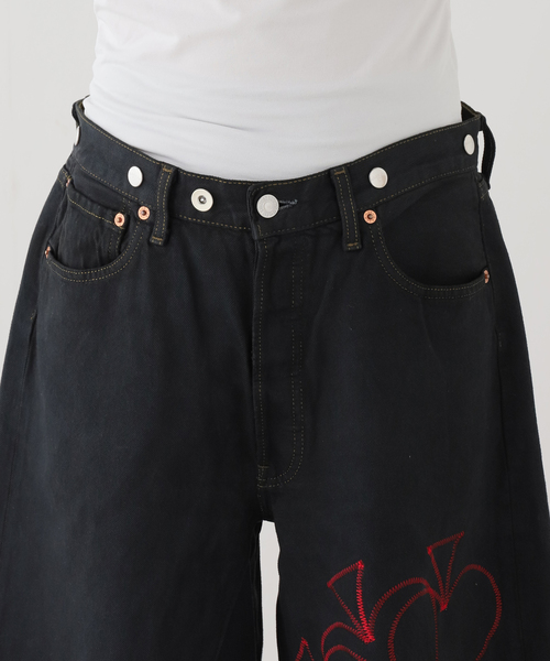 CITYSHOP(シティーショップ)の「TanC TOKYO OLDPARK x TanC EMBROIDERY SH TC26A-051:ハーフパンツ(その他パンツ・レディース・ブラック・32/30)」の5枚目の写真