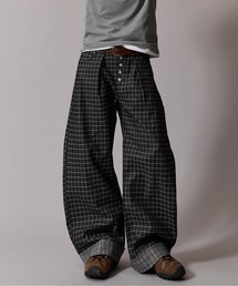 CIVVY.（シヴィ―）の「Roll-Up Check Denim - ロールアップチェックデニムパンツ -（デニムパンツ）」