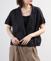 EGLANTINE リネン半袖ショートジャケット