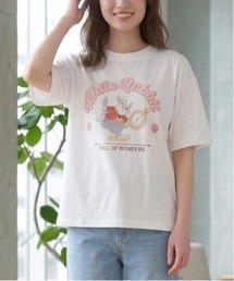 【DISNEY/ディズニー】キャラクタープリント半袖Ｔシャツ（ＷＩＤＥシルエット)