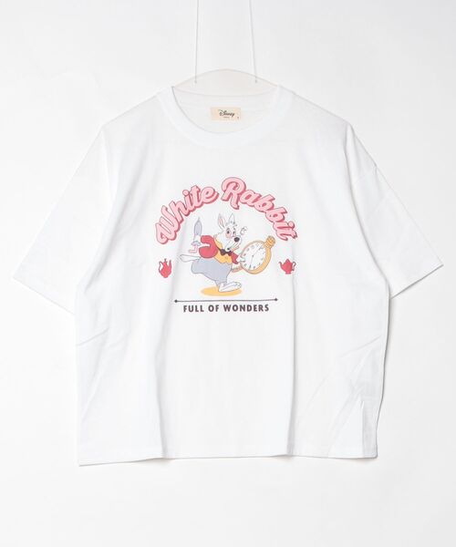 Disney(ディズニー)の「【DISNEY/ディズニー】キャラクタープリント半袖Tシャツ(WIDEシルエット)(Tシャツ/カットソー・レディース・ミント/オフホワイト/オレンジ/ラベンダー・LARGE/MEDIUM)」の21枚目の写真