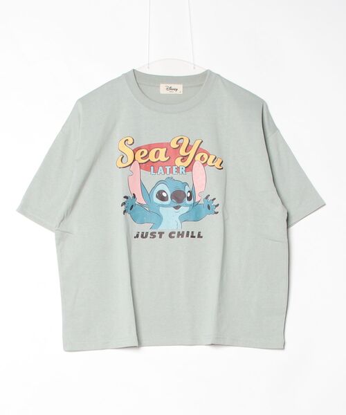 Disney(ディズニー)の「【DISNEY/ディズニー】キャラクタープリント半袖Tシャツ(WIDEシルエット)(Tシャツ/カットソー・レディース・ミント/オフホワイト/オレンジ/ラベンダー・LARGE/MEDIUM)」の19枚目の写真