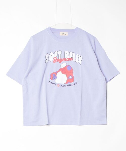 Disney(ディズニー)の「【DISNEY/ディズニー】キャラクタープリント半袖Tシャツ(WIDEシルエット)(Tシャツ/カットソー・レディース・ミント/オフホワイト/オレンジ/ラベンダー・LARGE/MEDIUM)」の5枚目の写真
