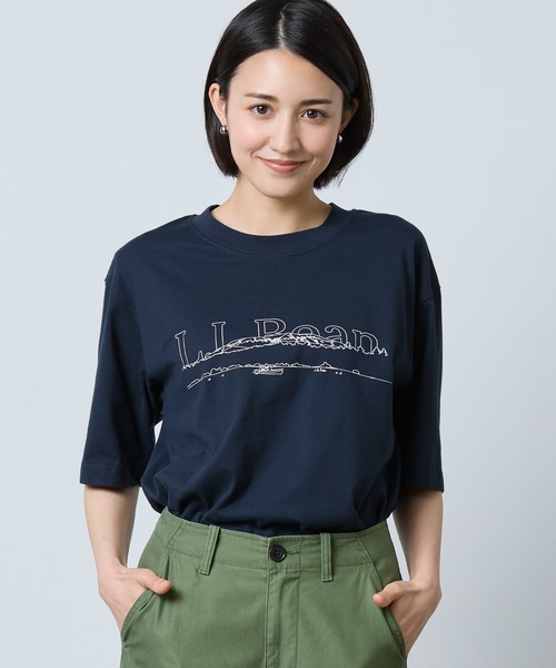 L.L.Bean(エルエルビーン)の「ボクシー・ティ、グラフィック 米国フィット・レギュラー(Tシャツ/カットソー・メンズ・ブラック/ネイビー/ベージュ系/ホワイト・X-LARGE/LARGE/MEDIUM/SMALL)」の4枚目の写真