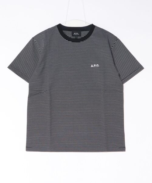 A.P.C.(アーペーセー)の「T-SHIRT DAMIEN(Tシャツ/カットソー・メンズ・ブラウン/ブラック・M/L/S)」の1枚目の写真