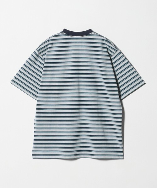 DANTON(ダントン)の「<DANTON>ポケット ボーダー Tシャツ(Tシャツ/カットソー・メンズ・オフホワイト/ターコイズブルー系/ダークグレー・L/M/XL)」の17枚目の写真