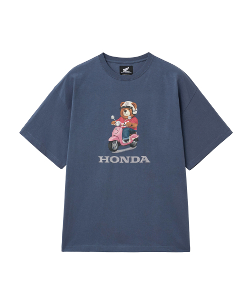 PHYPS MOTORCYCLE(フィップスモーターサイクル)の「Giorno Bear Short Sleeve Blue(Tシャツ/カットソー・レディース・その他・SMALL/MEDIUM/LARGE/X-LARGE)」の1枚目の写真