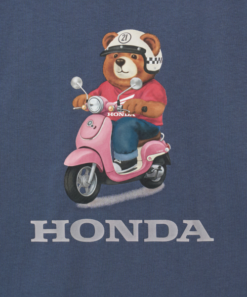 PHYPS MOTORCYCLE(フィップスモーターサイクル)の「Giorno Bear Short Sleeve Blue(Tシャツ/カットソー・レディース・その他・SMALL/MEDIUM/LARGE/X-LARGE)」の4枚目の写真