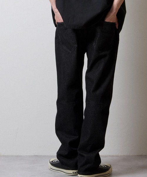 NUMBER (N)INE ストレートデニム ブラック STRAIGHT DENIM JEANS ONE WASH / ストレート デニム ジーンズ ワン