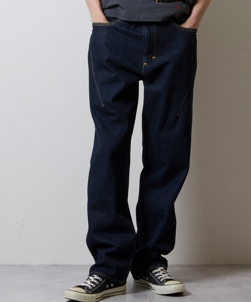 STRAIGHT DENIM JEANS ONE WASH / ストレート デニム ジーンズ ワン