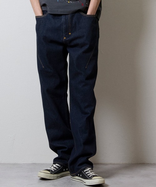 NUMBER (N)INE(ナンバーナイン)の「STRAIGHT DENIM JEANS ONE WASH / ストレート デニム ジーンズ ワンウォッシュ(デニムパンツ・メンズ・ブラック/インディゴブルー・2/3/4)」の16枚目の写真