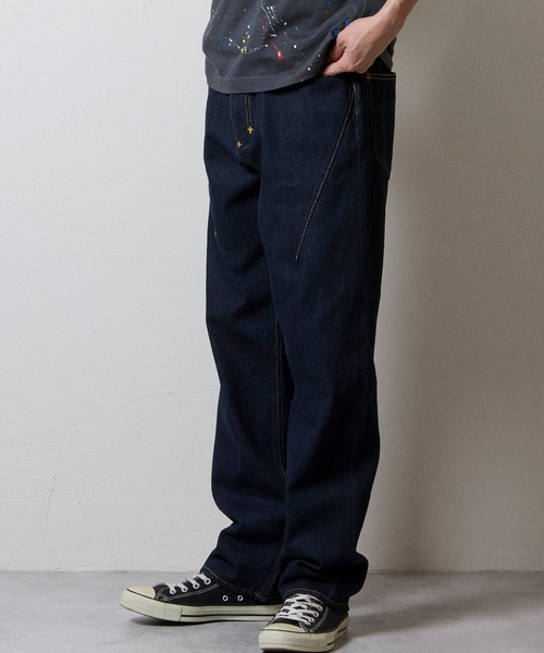 NUMBER (N)INE(ナンバーナイン)の「STRAIGHT DENIM JEANS ONE WASH / ストレート デニム ジーンズ ワンウォッシュ(デニムパンツ・メンズ・ブラック/インディゴブルー・2/3/4)」の19枚目の写真