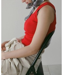 anuke（アンヌーク）の「Short Knit Tanktop 62610524（タンクトップ）」