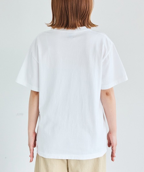 TRICOMER(トリコメル)の「【TRICOMER】ヴィンテージライク プリントロゴTシャツ|PARIS KENTUCKY(Tシャツ/カットソー・レディース・ホワイト・F)」の4枚目の写真