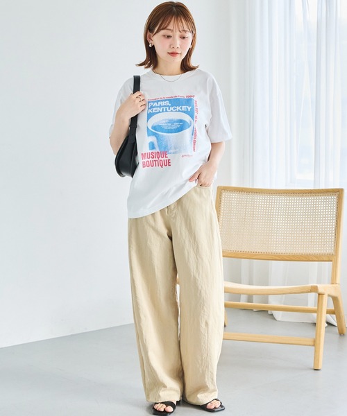 TRICOMER(トリコメル)の「【TRICOMER】ヴィンテージライク プリントロゴTシャツ|PARIS KENTUCKY(Tシャツ/カットソー・レディース・ホワイト・F)」の21枚目の写真