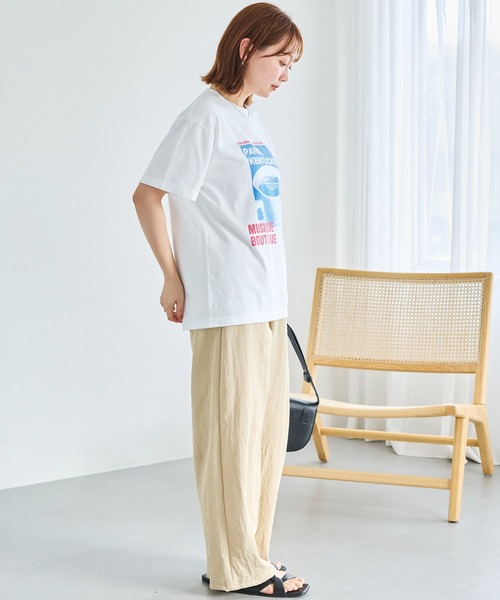 TRICOMER(トリコメル)の「【TRICOMER】ヴィンテージライク プリントロゴTシャツ|PARIS KENTUCKY(Tシャツ/カットソー・レディース・ホワイト・F)」の12枚目の写真