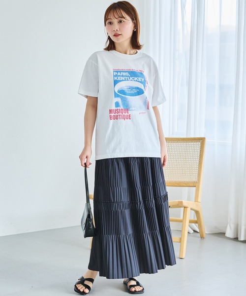 TRICOMER(トリコメル)の「【TRICOMER】ヴィンテージライク プリントロゴTシャツ|PARIS KENTUCKY(Tシャツ/カットソー・レディース・ホワイト・F)」の14枚目の写真