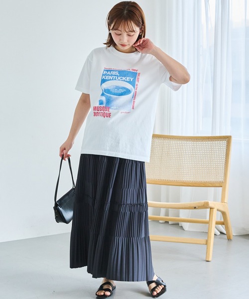 TRICOMER(トリコメル)の「【TRICOMER】ヴィンテージライク プリントロゴTシャツ|PARIS KENTUCKY(Tシャツ/カットソー・レディース・ホワイト・F)」の15枚目の写真