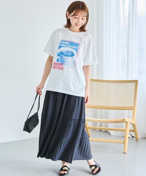 TRICOMER(トリコメル)の「【TRICOMER】ヴィンテージライク プリントロゴTシャツ|PARIS KENTUCKY(Tシャツ/カットソー・レディース・ホワイト・F)」の16枚目の写真