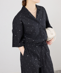 IENA(�C�G�i)�̕ʒ� COUTURE D'ADAM/�N�`���[���h�A�_�� Tiered Jamp suit 26SS-278(�Ȃ�/�I�[���C������)