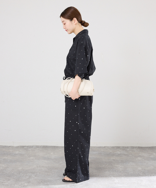 IENA(イエナ)の「別注 COUTURE D'ADAM/クチュールドアダム Tiered Jamp suit 26SS-278(つなぎ/オールインワン・レディース・ブラック・FREE)」の9枚目の写真