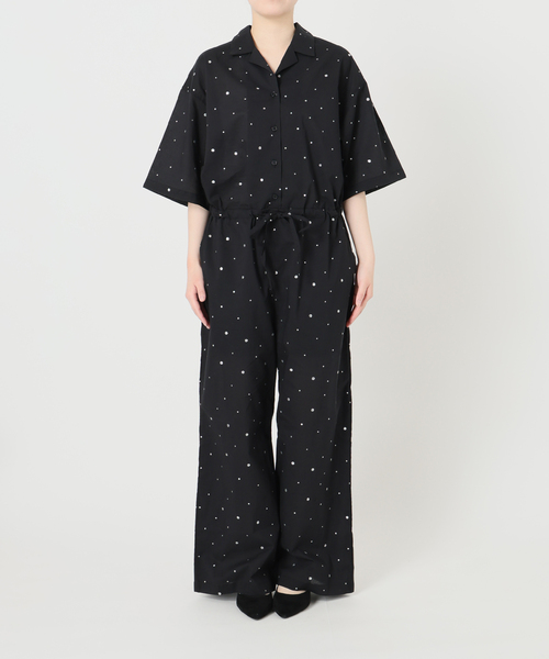 IENA(イエナ)の「別注 COUTURE D'ADAM/クチュールドアダム Tiered Jamp suit 26SS-278(つなぎ/オールインワン・レディース・ブラック・FREE)」の11枚目の写真