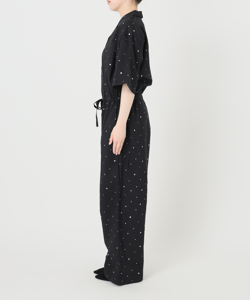 IENA(イエナ)の「別注 COUTURE D'ADAM/クチュールドアダム Tiered Jamp suit 26SS-278(つなぎ/オールインワン・レディース・ブラック・FREE)」の12枚目の写真