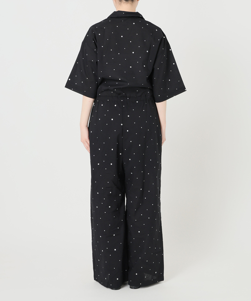 IENA(イエナ)の「別注 COUTURE D'ADAM/クチュールドアダム Tiered Jamp suit 26SS-278(つなぎ/オールインワン・レディース・ブラック・FREE)」の13枚目の写真