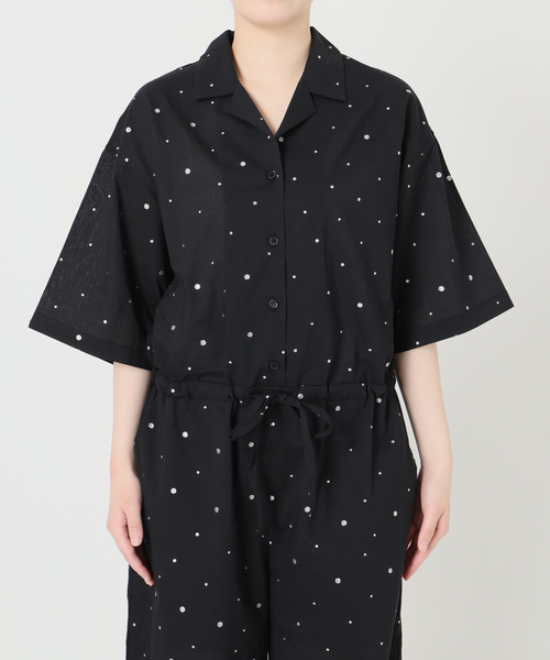 IENA(イエナ)の「別注 COUTURE D'ADAM/クチュールドアダム Tiered Jamp suit 26SS-278(つなぎ/オールインワン・レディース・ブラック・FREE)」の16枚目の写真