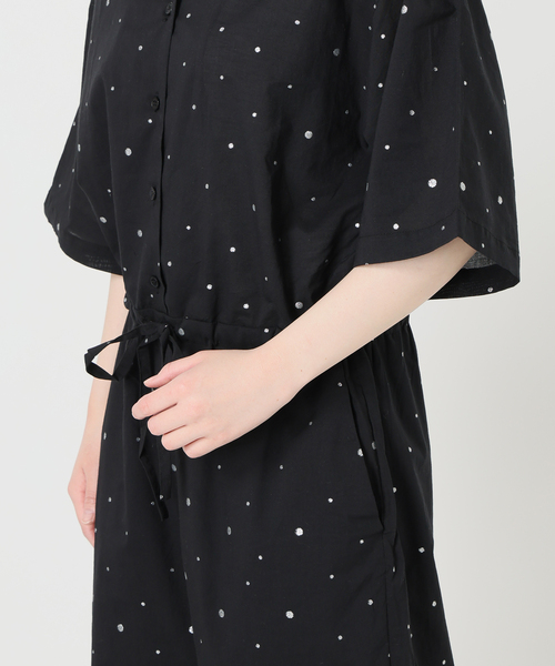 IENA(イエナ)の「別注 COUTURE D'ADAM/クチュールドアダム Tiered Jamp suit 26SS-278(つなぎ/オールインワン・レディース・ブラック・FREE)」の18枚目の写真
