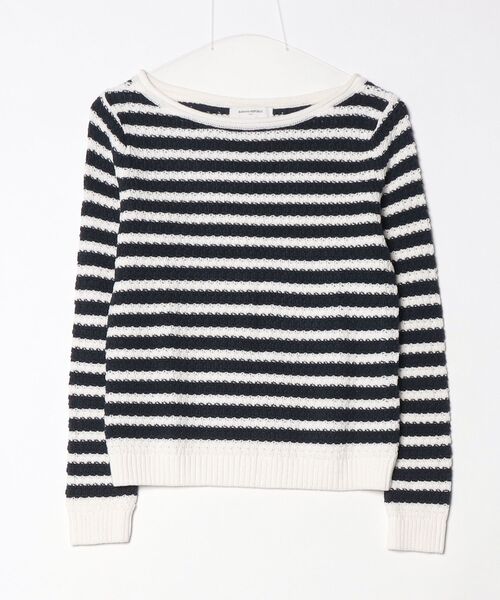 BANANA REPUBLIC FACTORY STORE（バナナリパブリック ファクトリーストア）の「BANANA REPUBLIC FACTORY STORE　　コットン ボートネック クロシェ セーター（ニット/セーター・レディース・ホワイト/レッド/ネイビー・L/M/S/XS）」の7枚目の写真