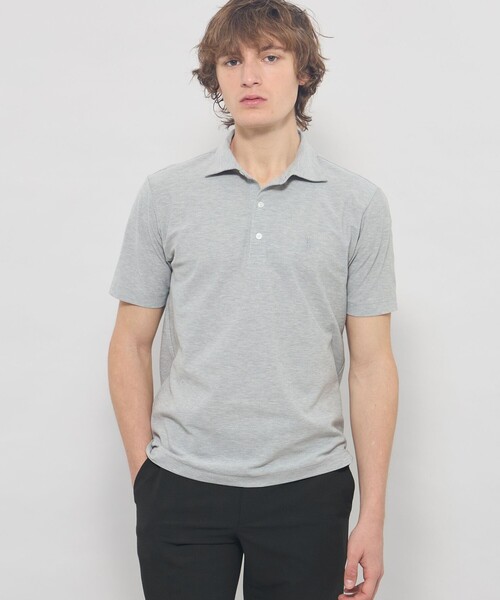 MACKINTOSH LONDON（マッキントッシュ ロンドン）の「【WEB・一部店舗限定】コットンハニカムポロシャツ（ポロシャツ・メンズ・ブラック/グレー/チャコールグレー/ダークネイビー/ホワイト・XL/L/M）」の4枚目の写真