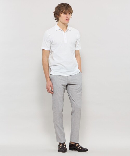 MACKINTOSH LONDON（マッキントッシュ ロンドン）の「【WEB・一部店舗限定】コットンハニカムポロシャツ（ポロシャツ・メンズ・ブラック/グレー/チャコールグレー/ダークネイビー/ホワイト・XL/L/M）」の22枚目の写真