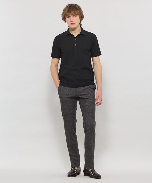 MACKINTOSH LONDON（マッキントッシュ ロンドン）の「【WEB・一部店舗限定】コットンハニカムポロシャツ（ポロシャツ・メンズ・ブラック/グレー/チャコールグレー/ダークネイビー/ホワイト・XL/L/M）」の19枚目の写真