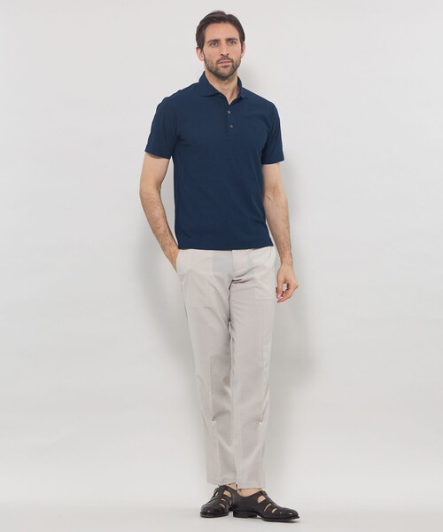 MACKINTOSH LONDON（マッキントッシュ ロンドン）の「【WEB・一部店舗限定】コットンハニカムポロシャツ（ポロシャツ・メンズ・ブラック/グレー/チャコールグレー/ダークネイビー/ホワイト・XL/L/M）」の18枚目の写真