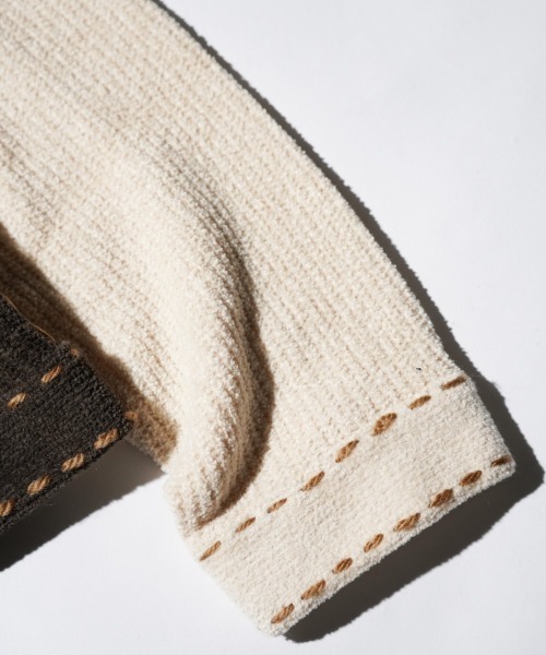 PHINGERIN(フィンガリン)の「PHINGERIN / フィンガリン PG1 POCKET CARDIGAN (PD-252-KN-021)(カーディガン/ボレロ・メンズ・ベージュ・LARGE)」の10枚目の写真