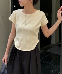 カプリシュレマージュ トップス 1ポイントバイカラーニット | CAPRICIEUX LE'MAGE(カプリシュレ