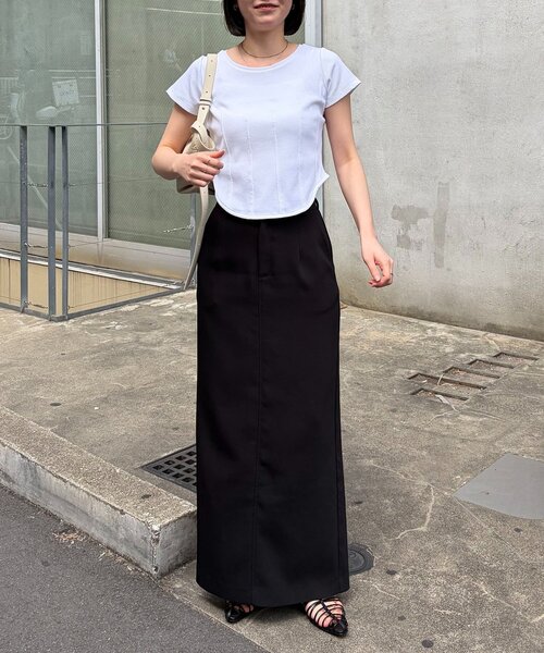 CAPRICIEUX LE'MAGE(カプリシューレマージュ)の「コルセットT(Tシャツ/カットソー・レディース・ホワイト/イエロー/ブラウン/ブラック・FREE)」の22枚目の写真