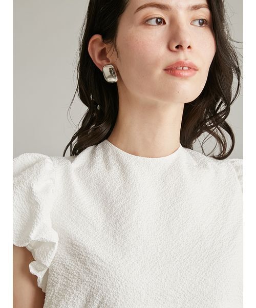 Mila Owen(ミラオーウェン)の「パフスリーブペプラムチュニックトップス(その他トップス・レディース・ホワイト/ミント/ブラック・0/1)」の17枚目の写真