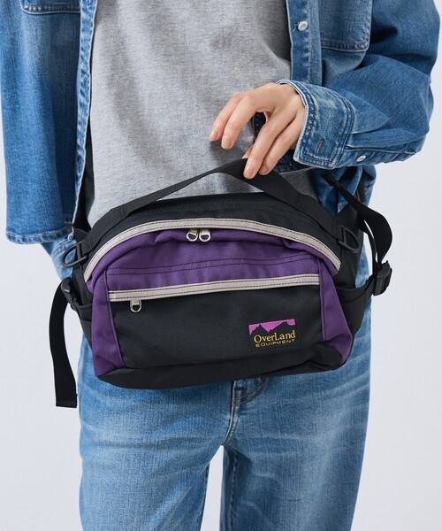Overland(オーバーランド)の「【OverLand Equipment/オーバーランド・イクイップメント】OL-253004/配色HIPBAG/ヒップバッグ/アウトドア/ユニセックス【WEB限定】(ボディバッグ/ウエストポーチ・メンズ・グレー/ブラック/パープル・フリー)」の3枚目の写真
