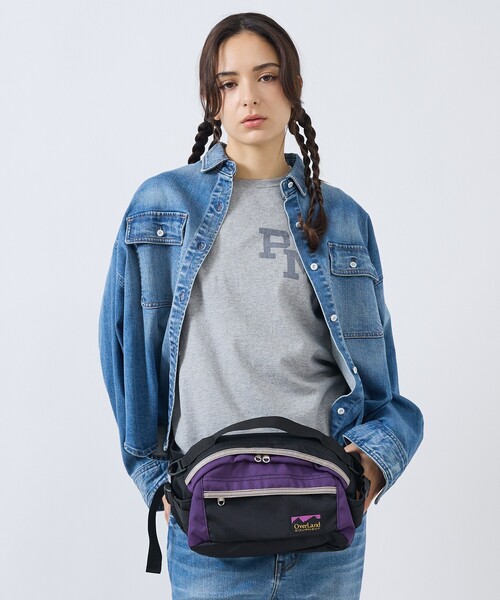 Overland(オーバーランド)の「【OverLand Equipment/オーバーランド・イクイップメント】OL-253004/配色HIPBAG/ヒップバッグ/アウトドア/ユニセックス【WEB限定】(ボディバッグ/ウエストポーチ・メンズ・グレー/ブラック/パープル・フリー)」の9枚目の写真
